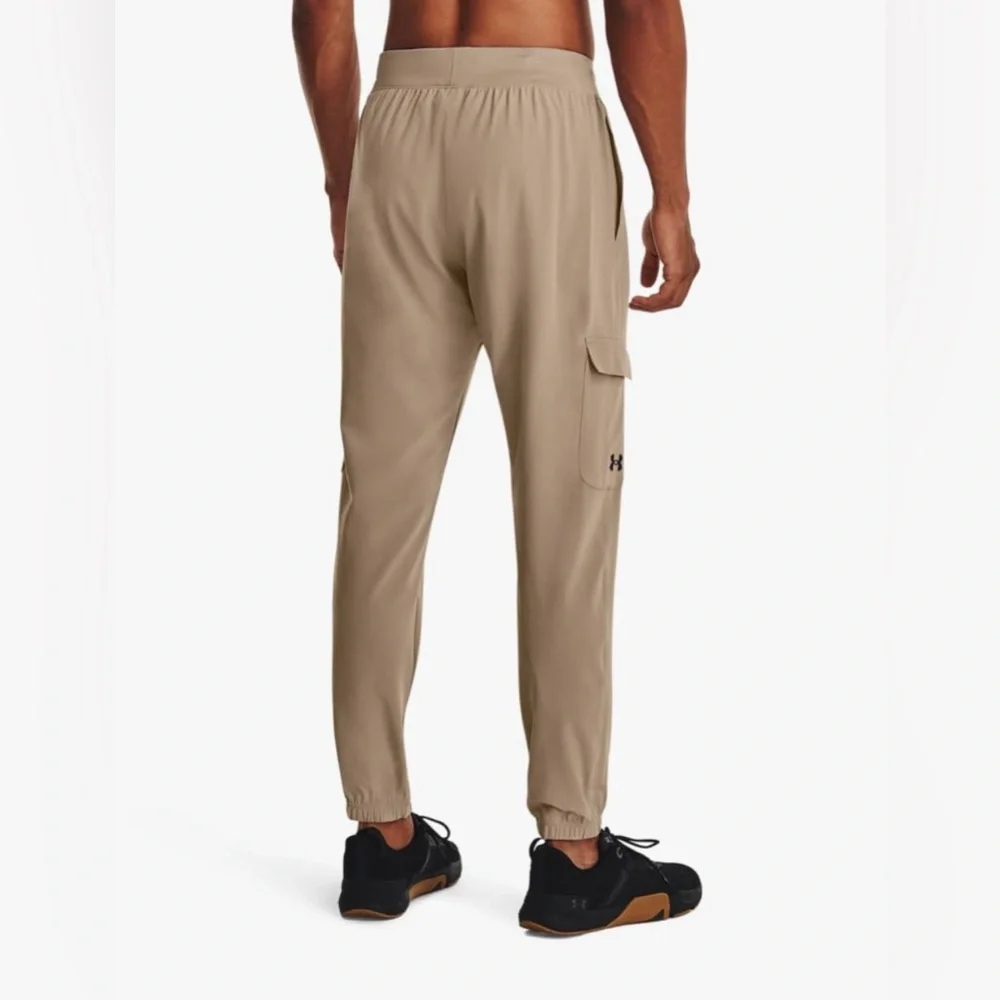 Under Armour UA Mens Stretch Woven Cargo Pants Men’s S 1380358-236 Beige Sz 2XL